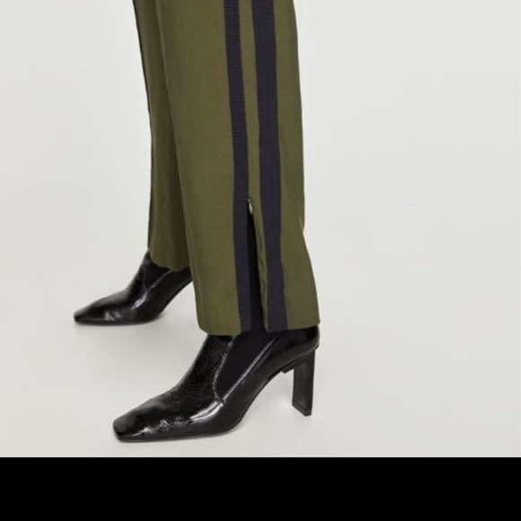 ZARA - Army Striped Trousers - Picture 4 of 11